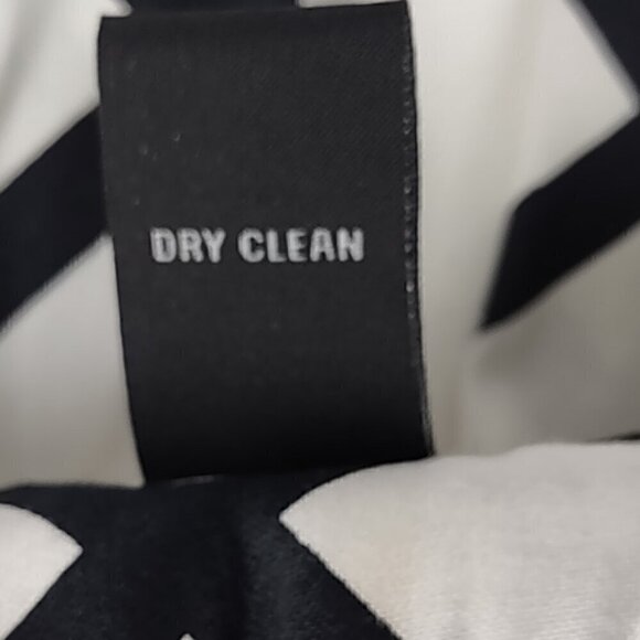 INC Women's Black And White Box Pleat Flare Side Zip Cotton Blend Skirt Size 12 - Picture 11 of 11